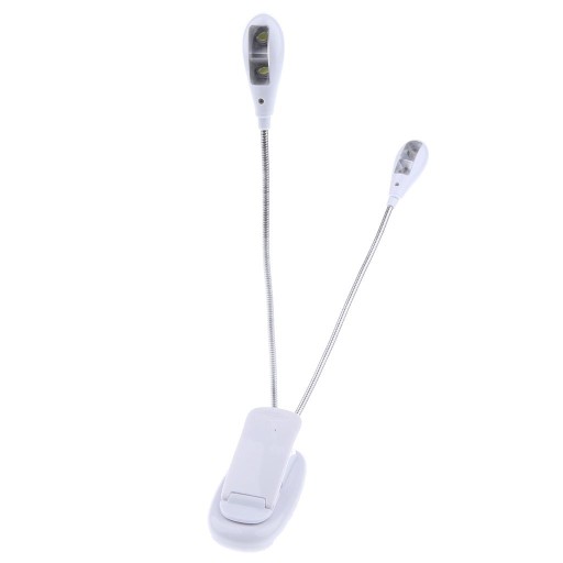 Regulowane biurko z 4 diodami LED i 2 ramionami. Stojak na nuty