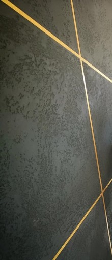 АНТРАЦИТОВЫЙ БЕТОН С ЗОЛОТЫМИ/СЕРЕБРЯНЫМИ ПОЛОСАМИ КОМПЛЕКТ 10м2