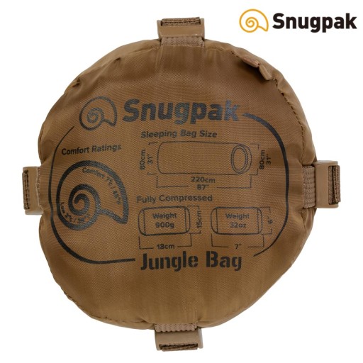 SNUGPAK JUNGLE BAG 2°C 900г МОСКИТНАЯ СЕТКА COY