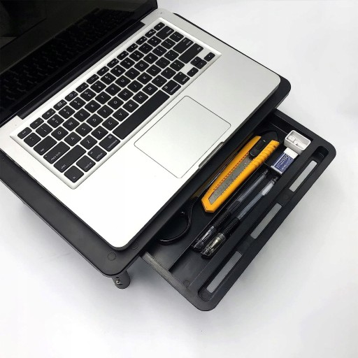PODSTAWKA METALOWA POD LAPTOPA MONITOR Z SZUFLADĄ REGULOWANA GAMINGOWA