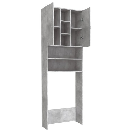 Szafka na pralkę, szarość betonu, 64 x 25,5 x 1
