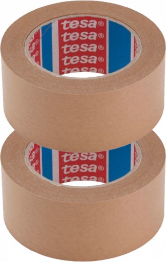 Лента бумажная упаковочная Tesa 50мх50мм коричневая эко