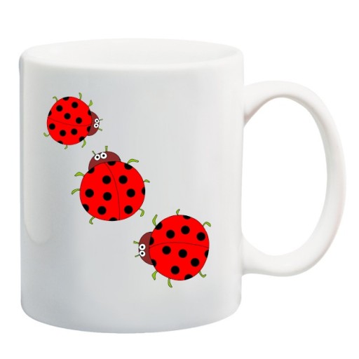 KUBEK BIEDRONKA BIEDRONKI LADYBIRD KROPKI wzory