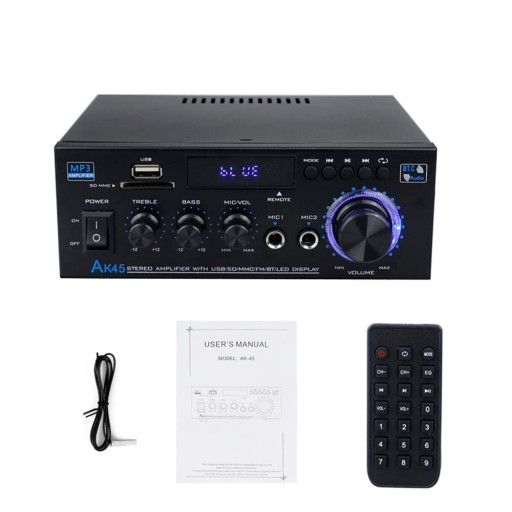 HIFI СТЕРЕО ДИНАМИК УСИЛИТЕЛЬ BLUETOOTH 5.0 АУДИО FM AUX SD 300 Вт 300 Вт