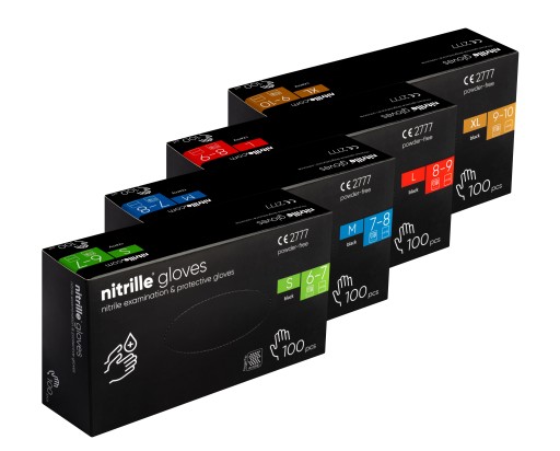 Rękawice RĘKAWICZKI nitrylowe nitrille BLUE XL