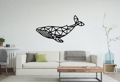 Obraz na ścianę do sypialni 3D A082 PŁETWAL BŁĘKITNY 110x62 cm
