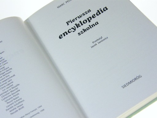 PIERWSZA ENCYKLOPEDIA SZKOLNA Marc Pellote