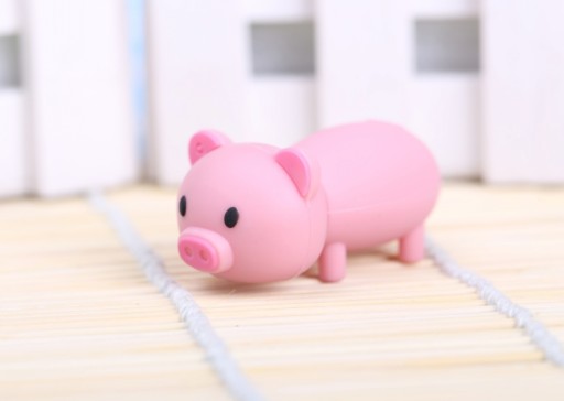 РЕЗИНОВЫЙ ДИСК PIG PITT, 64 ГБ, USB-БРЕЛОК-ПАМЯТЬ, ПОДАРОК