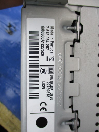 НАВИГАЦИОННАЯ РАДИО OPEL ASTRA J 20935346