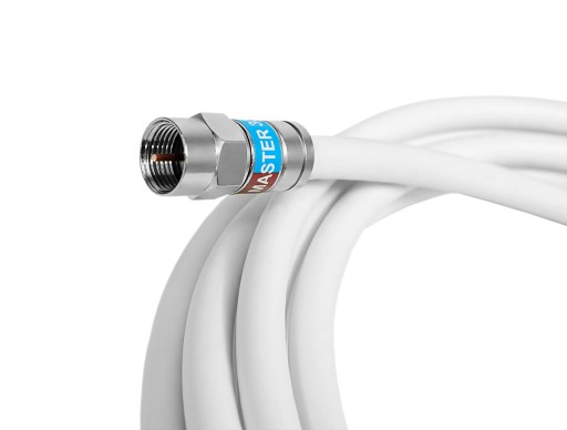 KABEL ANTENOWY WTYK F GNIAZDO TV PRZEWÓD KONCENTRYCZNY 3m PREMIUM