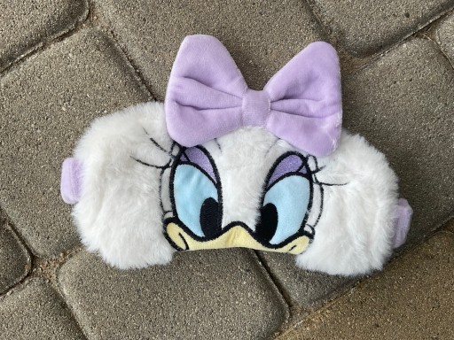 OPASKA NA OCZY MASKA DO SPANIA SNU RELAKSU KACZKA DAISY DISNEY PLUSZOWA