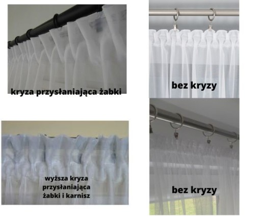 Firany Grecki Tiul Firana Nowoczesna W Stylu Lill Krem Z Taśmą 400x170cm