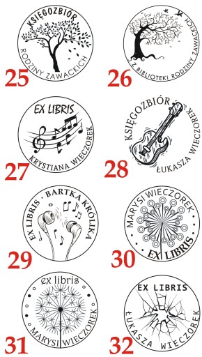 КРУГЛАЯ ПЕЧАТЬ EX LIBRIS ПЕЧАТЬ 6 СМ