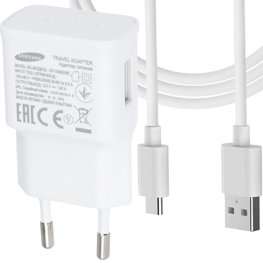 Оригинальное зарядное устройство SAMSUNG + КАБЕЛЬ USB-C