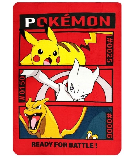 POKEMON PIKACHU KOC DLA CHŁOPCA KOCYK POLAROWY NARZUTA DLA FANA 100x140CM