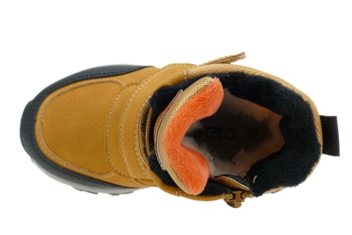 BUTY ZIMOWE CHŁOPIĘCE OCIEPLANE ŚNIEGOWCE RZEPY 35