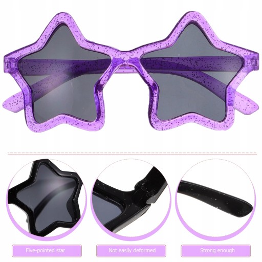 6 szt. Okulary w kształcie gwiazdy Okulary im