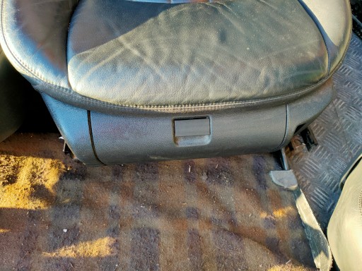 FOTELE WNĘTRZE MERCEDES W211 SKÓRA CZARNE KOMPLET