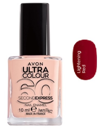 AVON ULTRA Colour Second Express Lakier paznokci LIGHTENING RED 60 sekund