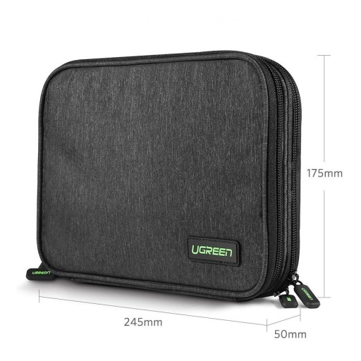 UGREEN CASE CASE BOX ДЛЯ HDD ДИСКОВЫЙ КАБЕЛЬ-ОРГАНИЗАТОР SSD 24,5x17,5x5см