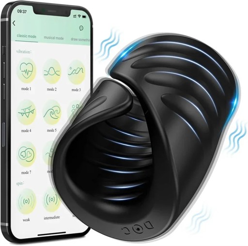 Электрический мужской мастурбатор с ремешком, Bluetooth, эротические игрушки, вагинальный стержень для
