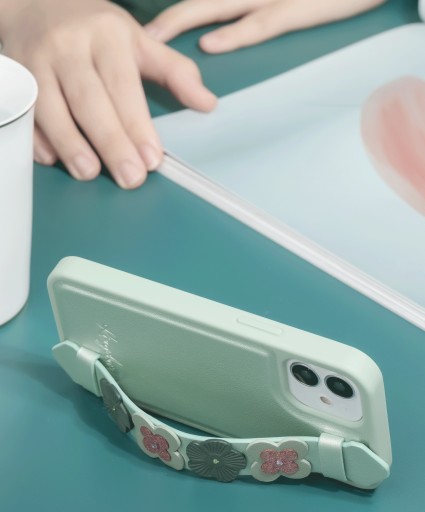 Чехол Kingxbar Sweet для iPhone 12 mini зеленый