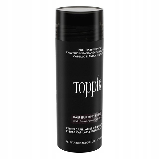 TOPPIK Микроволокна Темно-коричневые для густоты волос 27,5г