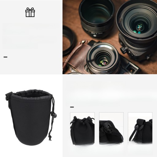 2шт. Неопреновый чехол для объектива DSLR, размер контейнера для объектива