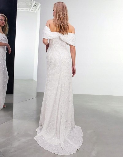 СВАДЕБНОЕ ПЛАТЬЕ С ПАЙЕТКАМИ Asos Edition XXC ebl CECILIA S