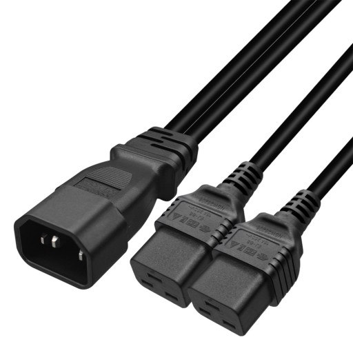 Преобразователь Y-разветвителя IEC320 C14 в IEC320 C19
