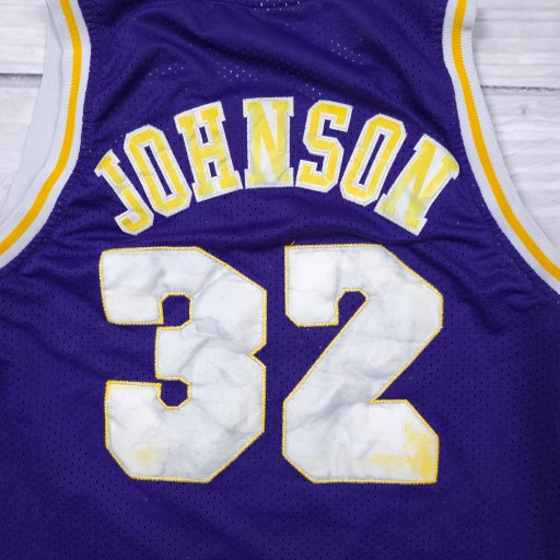 Винтажная мужская футболка ADIDAS Lakers NBA #32 JOHNSON S