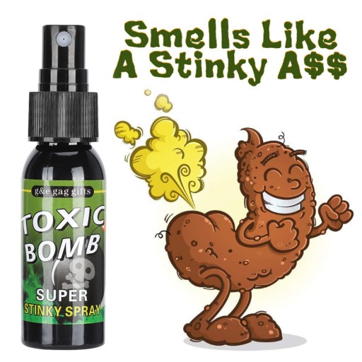 STINKY PRANK SPRAY С ЗАПАХОМ ВОНИ.