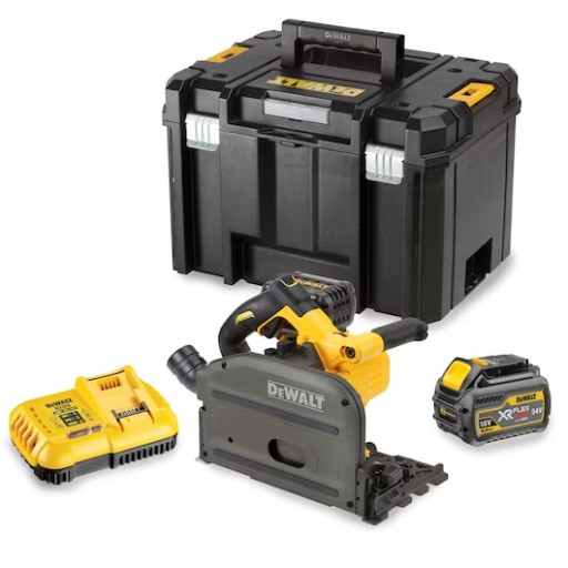 DEWALT ZAGŁĘBIARKA 54V 165MM 2*6.0AH + SZYNA 1.5M