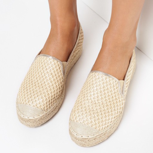 Beżowe Espadryle 39
