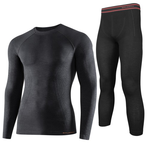 Мужское ТЕРМОАКТИВНОЕ БЕЛЬЕ BRUBECK ACTIVE WOOL MERINO термоКОМПЛЕКТ