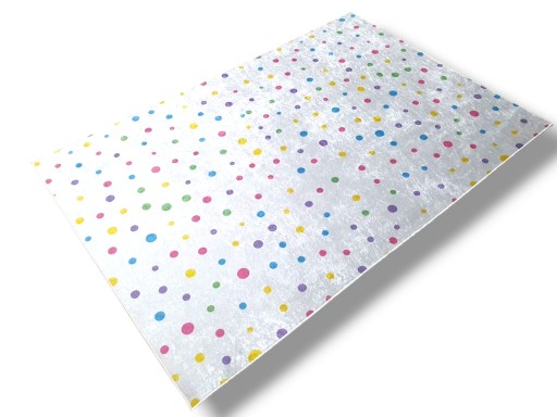 Dywan DIGITAL kropki 80x150 w kropeczki kolorowe grochy w stylu boho