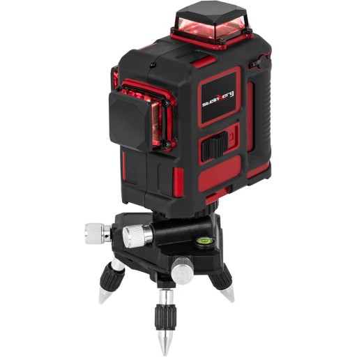 Poziomica laserowa 360 laser krzyżowy 25m tripod