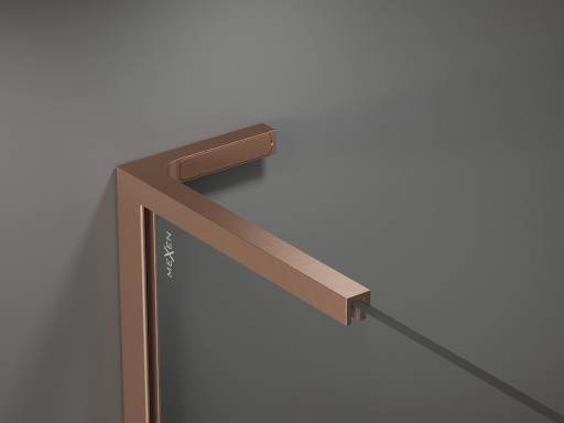MEXEN KIOTO L ŚCIANKA PRYSZNICOWA WALK-IN 60 x 200 CM MIEDŹ szkło 8 mm