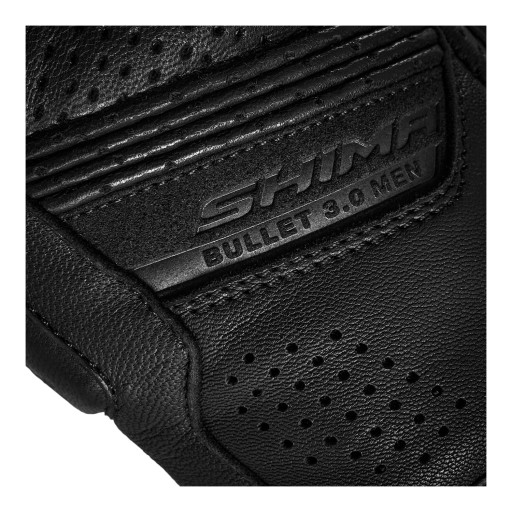 Короткие мотоциклетные перчатки SHIMA BULLET 3.0 BLACK, черные, БЕСПЛАТНЫЕ ПОДАРКИ