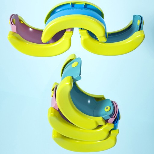 PrimaBobo Туристический горшок BANANA складной Turq