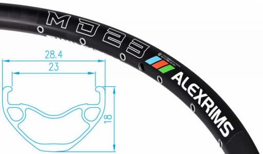 29-дюймовый обод Alexrims MD23, ​​32 отверстия TLR