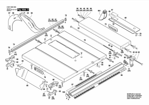 Настольная пила BOSCH GTS254, роторная пила