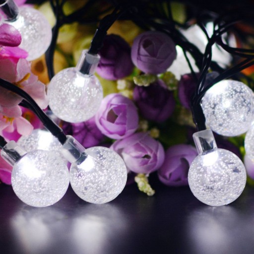 СОЛНЕЧНЫЕ САДОВЫЕ ЛАМПЫ GIRLANDA 50LED, 9M COLD