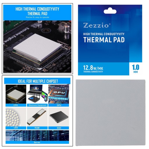 Silikonowa podkładka termiczna 120x120mm Ciepło 1,0 mm