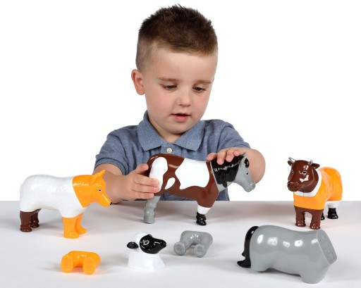 MALBLO 62001 MAGNETIC Zwierzęta z gospodarstwa KLOCKI MAGNETYCZNE ZESTAW