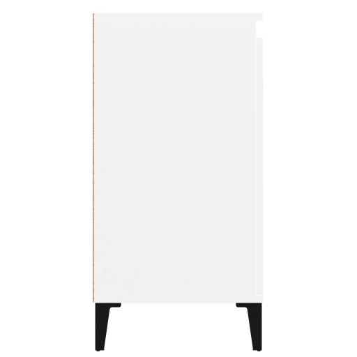 Тумбочка прикроватная, глянцевый, белый, 40x35x70 см