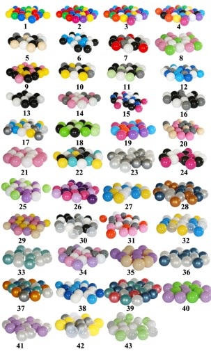 KULKI PIŁKI PIŁECZKI PLASTIKOWE 150szt 7cm 29kolor