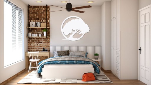 Декоративное панно Tree Life Окрашено под мох, 70см