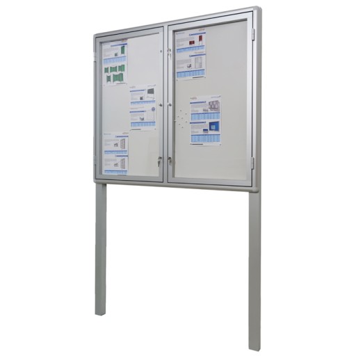 Отдельностоящая уличная витрина VCD-WL150x103см, h200+50см