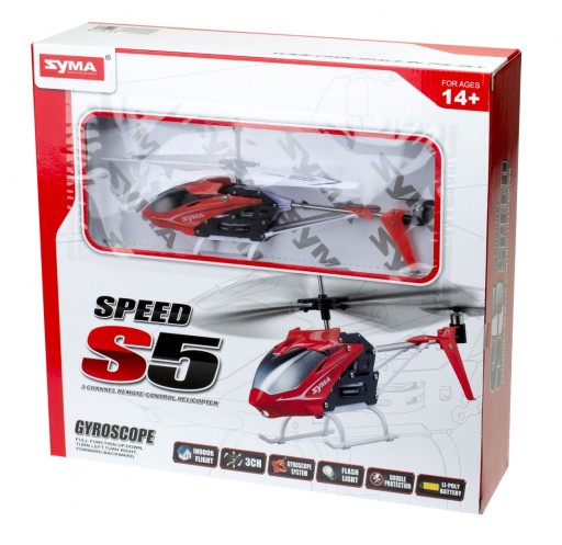 SYMA S5 3CH RC вертолет красный